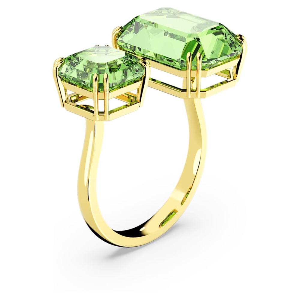 Swarovski Green Millenia open ring (Size 55/US 6 3/4)